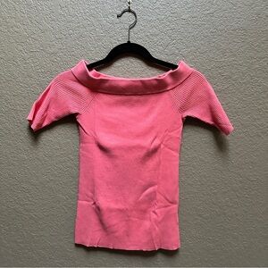 Anthropologie Coral Knit Top